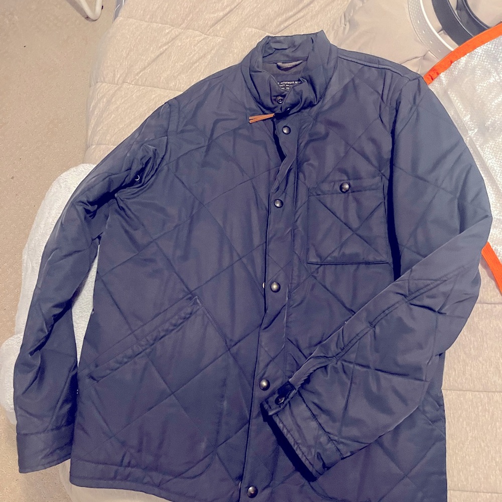 Men’s J-Crew Jacket, Navy, Size Medium